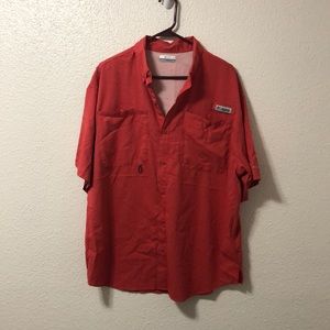 Columbia PFG Short Sleeve Button Down